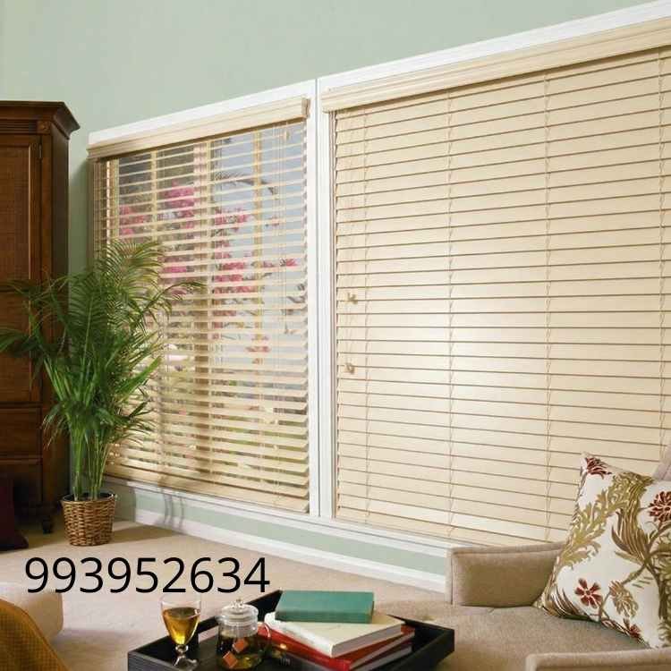 persiana horizontal de madera de 25mm