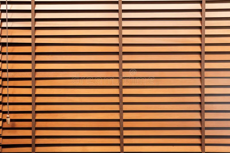 persianas horizontales de madera de 25mm