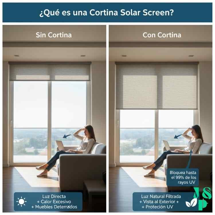 Qué es una Cortina Solar Screen