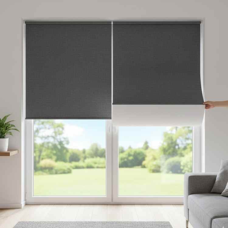 Qué lado de las Cortinas Blackout va hacia afuera